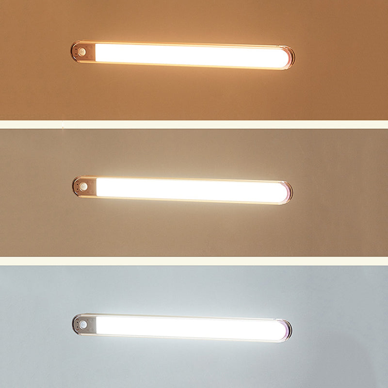 Oro Oblong Mobile Led Mirror Light Modern Metal Vanity Sconce per Powder Room