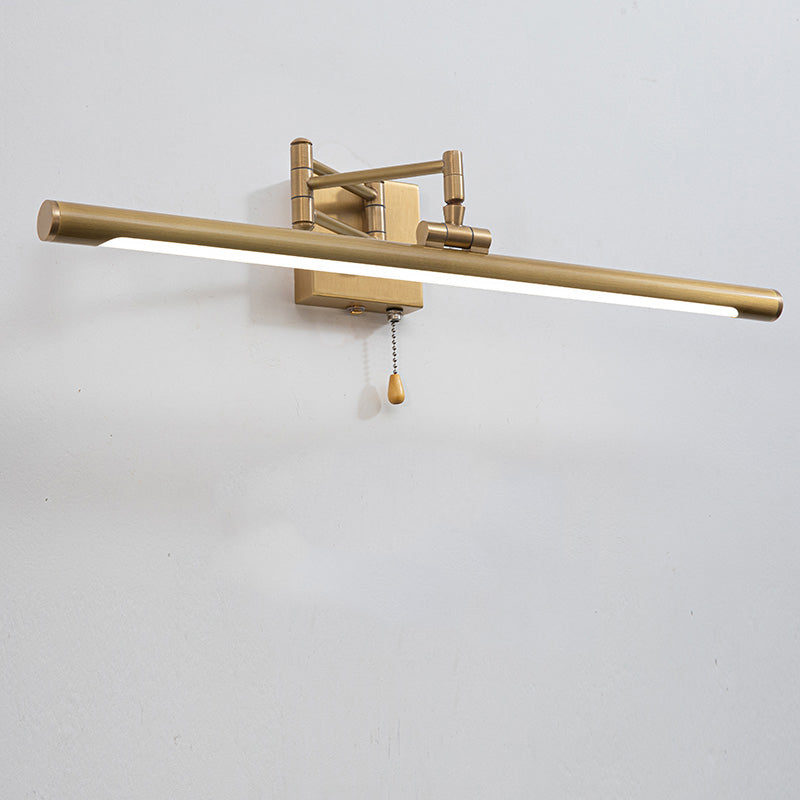 Tubular LED Bath Bar Metal LED Postmodern Vanity Wall Light with Extendable Arm