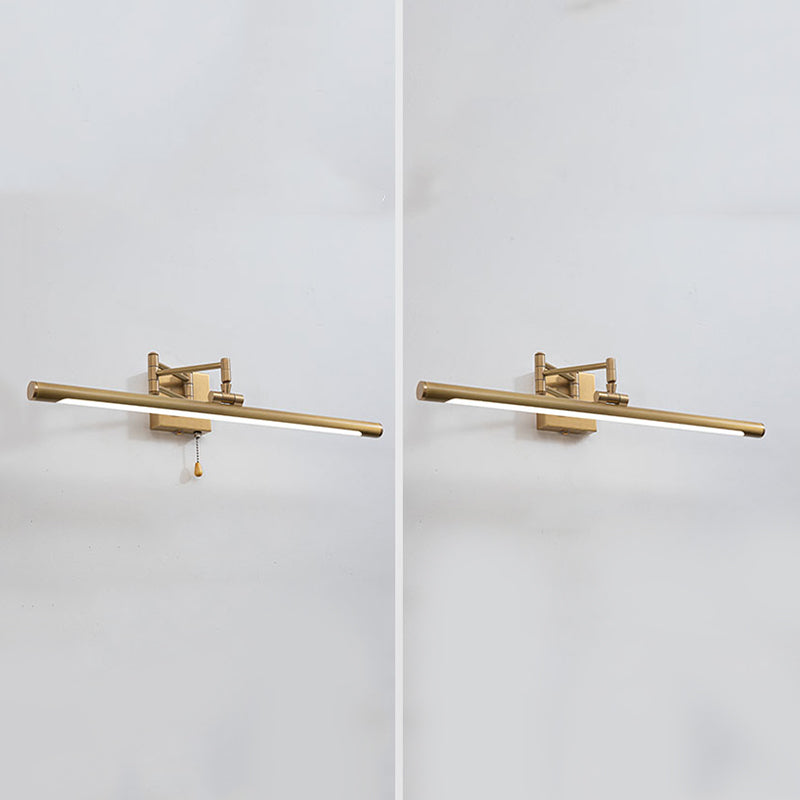 Tubular LED Bath Bar Metal LED Postmodern Vanity Wall Light with Extendable Arm