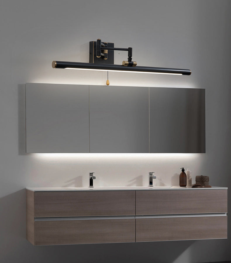 Tubular LED Bath Bar Metal LED Postmodern Vanity Wall Light with Extendable Arm