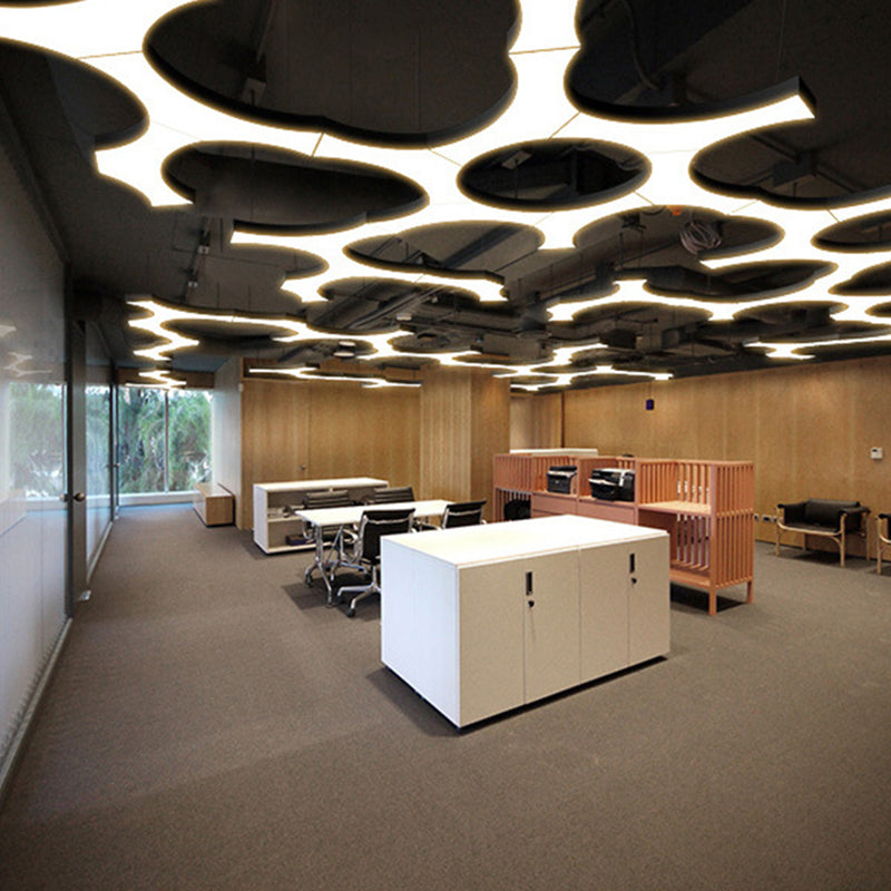 Hedendaagse metaal LED Hanglamp Lampbreuk 1 Lichte geometrische hangende plafondlicht voor kantoor