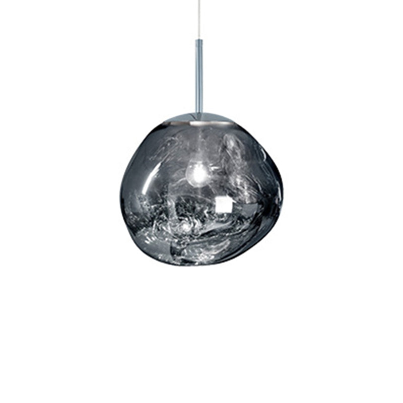 1 pendentif en verre léger Lilaires de plafond orbe moderne suspendus suspendus pour bar