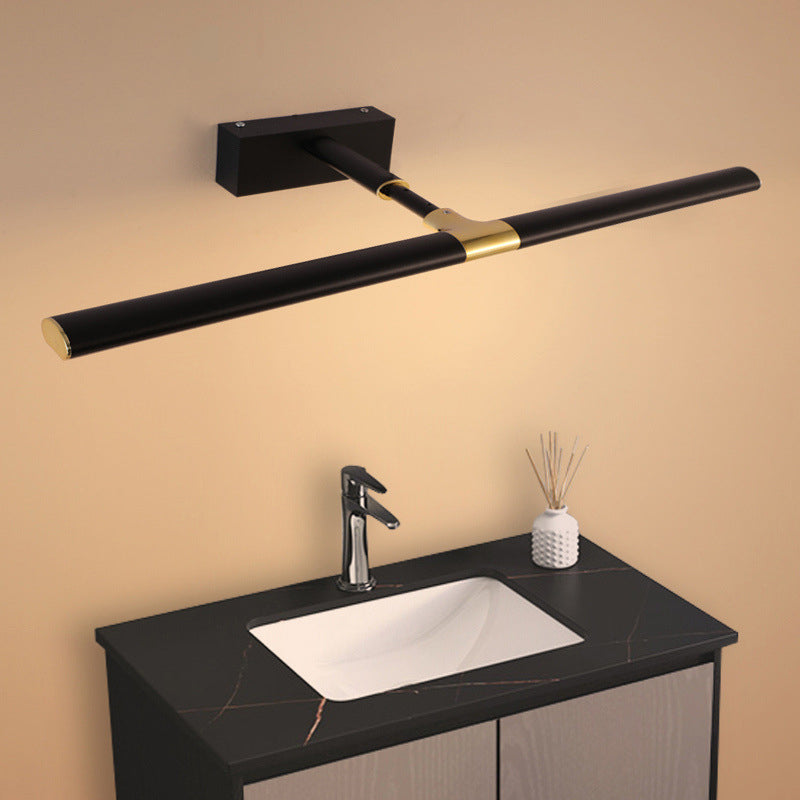 Simplicité Mirror de vanité allongée lumineuses luminaires muraux acryliques pour salle de bain