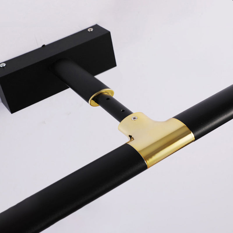 Simplicité Mirror de vanité allongée lumineuses luminaires muraux acryliques pour salle de bain