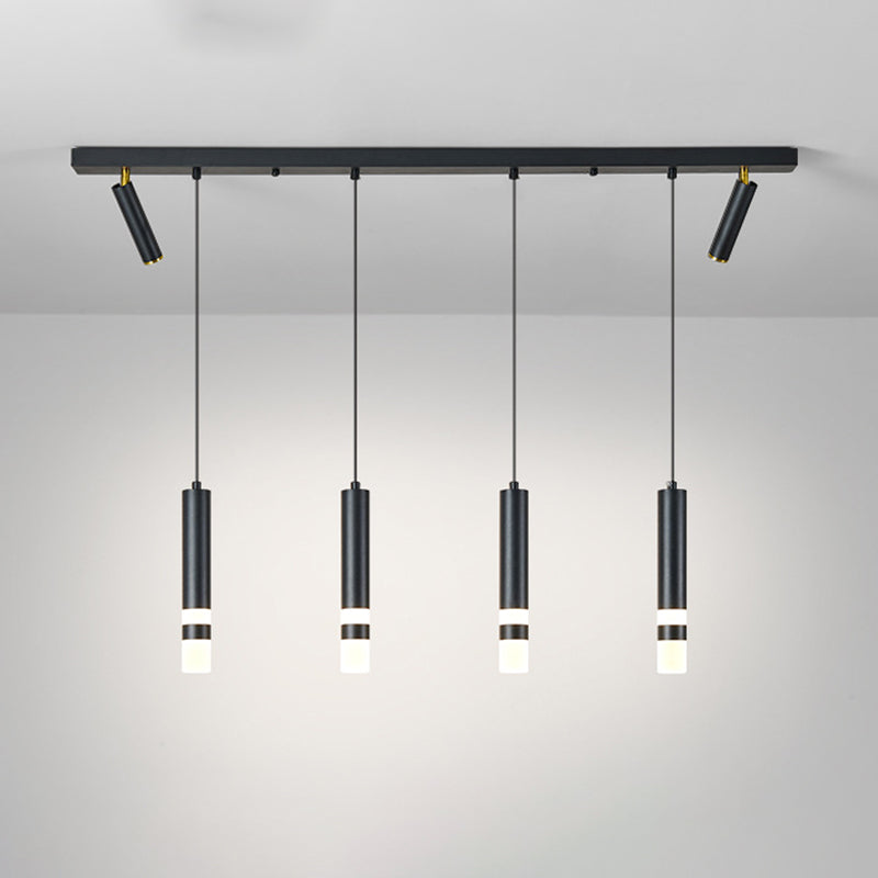 Lampada cilindrica isola semplicità stile in metallo a led isola illuminazione