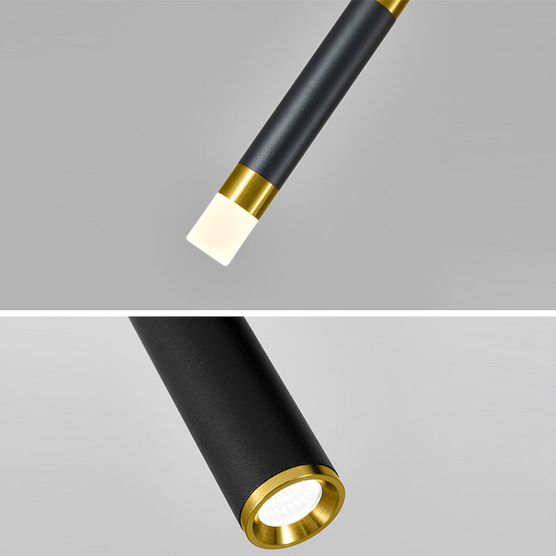 Lampada cilindrica isola semplicità stile in metallo a led isola illuminazione