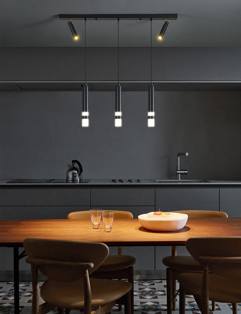 Lampada cilindrica isola semplicità stile in metallo a led isola illuminazione