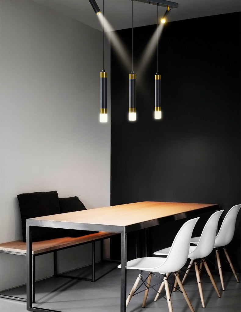 Lampada cilindrica isola semplicità stile in metallo a led isola illuminazione