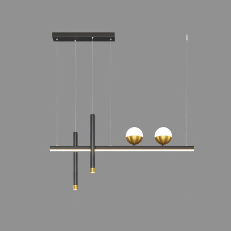 MEW BLACK MODED MODERN ISOLA LED LINEAR LED 2 Spotlights Luci a sospensione per sala da pranzo