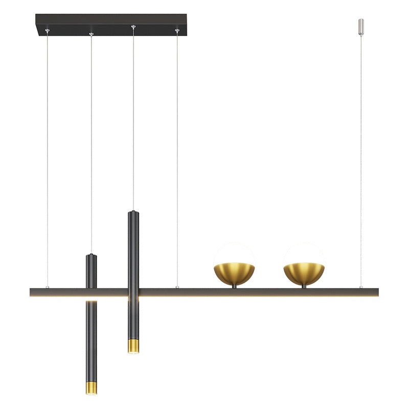 MEW BLACK MODED MODERN ISOLA LED LINEAR LED 2 Spotlights Luci a sospensione per sala da pranzo