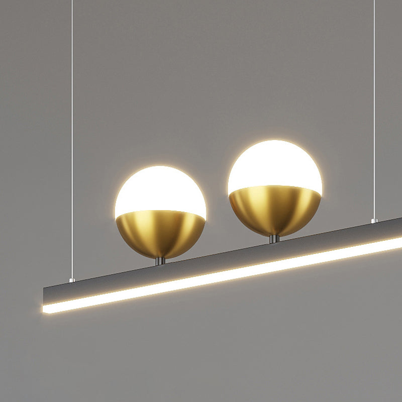 MEW BLACK MODED MODERN ISOLA LED LINEAR LED 2 Spotlights Luci a sospensione per sala da pranzo