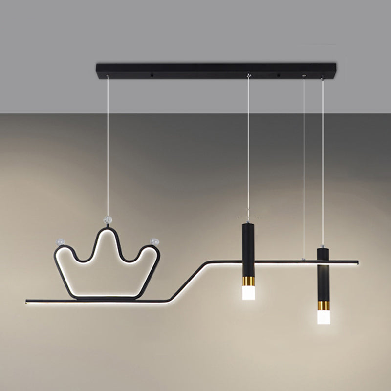 Linear New Modern Island Chandelier Lights LED Aluminum Hanging Ceiling Lights for Dining Room