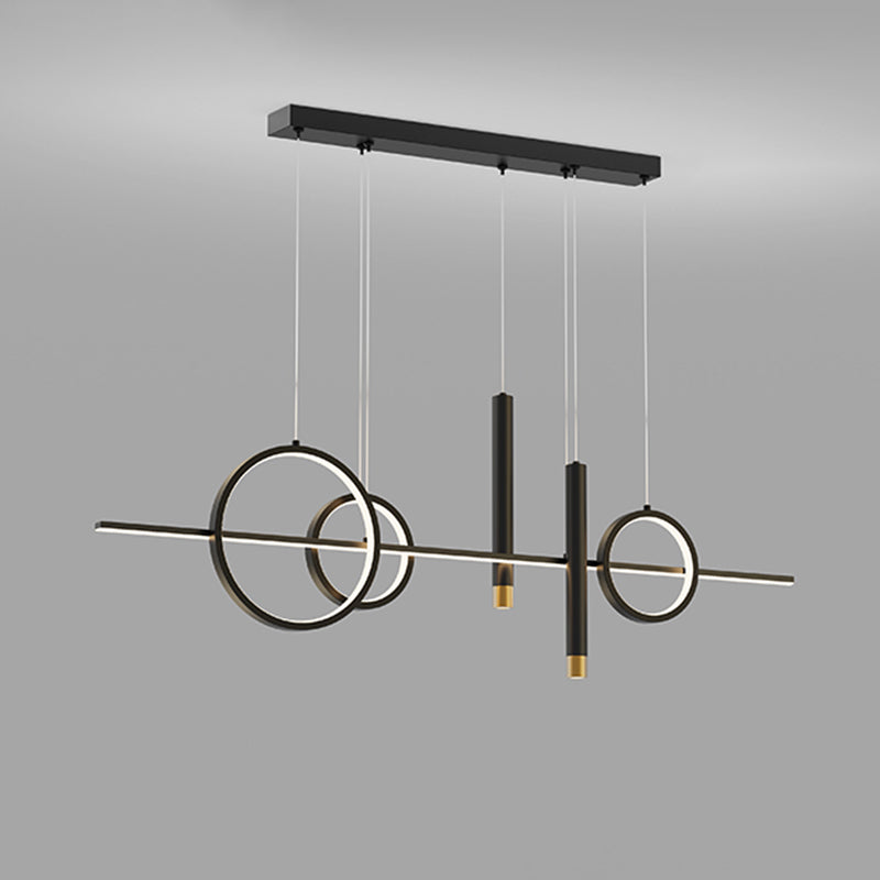 2 Spotlights Nuovi pendenti per isole moderni Lampada Lineare LED LED per sala da pranzo