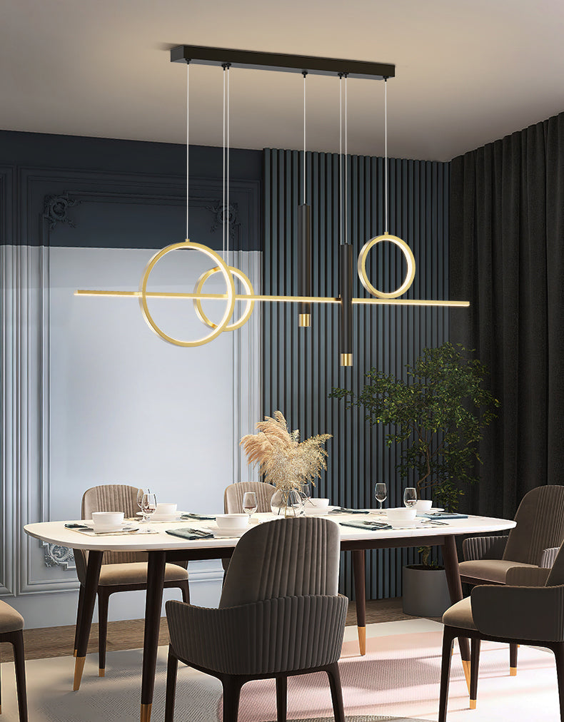 2 Spotlights Nuovi pendenti per isole moderni Lampada Lineare LED LED per sala da pranzo