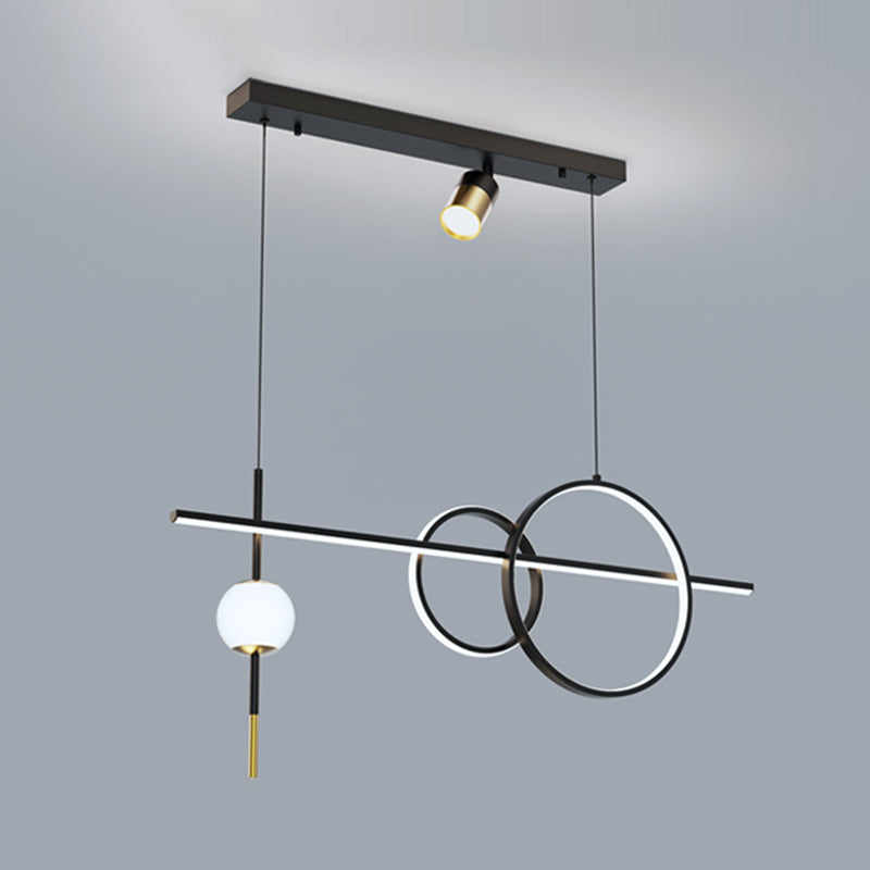 Nuova lampada a sospensione in metallo a LED LINEAD LED LED LAD per sala da pranzo