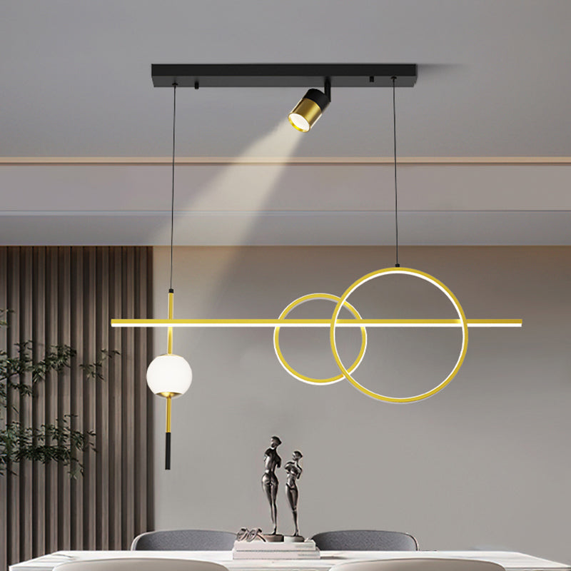 Nuova lampada a sospensione in metallo a LED LINEAD LED LED LAD per sala da pranzo