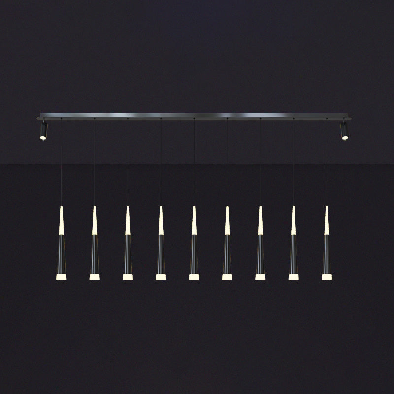 Cone Island Lighting Fixture Contemporary Style LED Metal Pendant Lighting Fixture