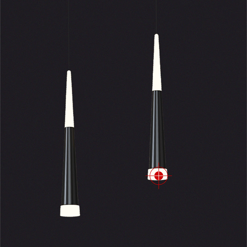 Cone Island Lighting Fixture Contemporary Style LED Metal Pendant Lighting Fixture