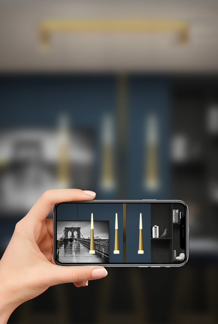 Cone Island Lighting Fixture Contemporary Style LED Metal Pendant Lighting Fixture