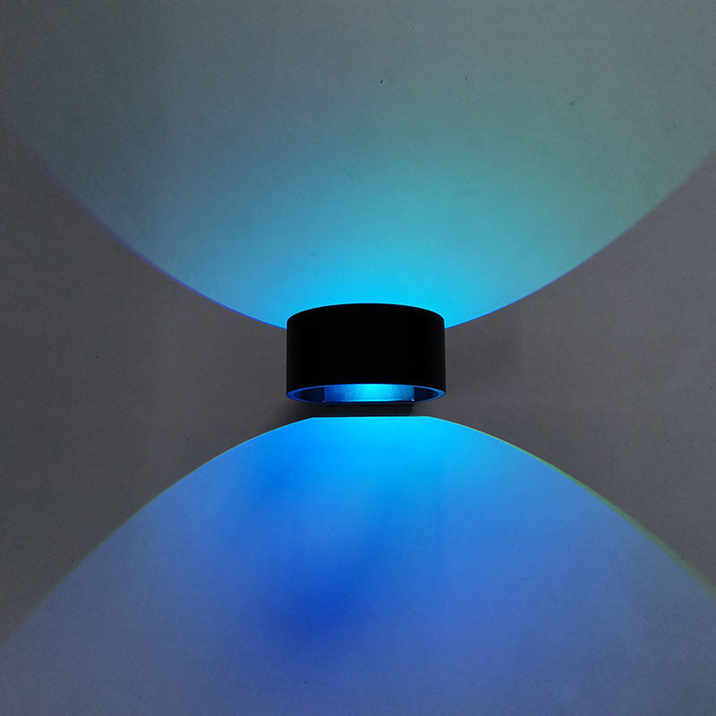 Cylinder 1-Light Modern Sconce Light LED Aluminum Wall Lighting Ideas for Bedroom