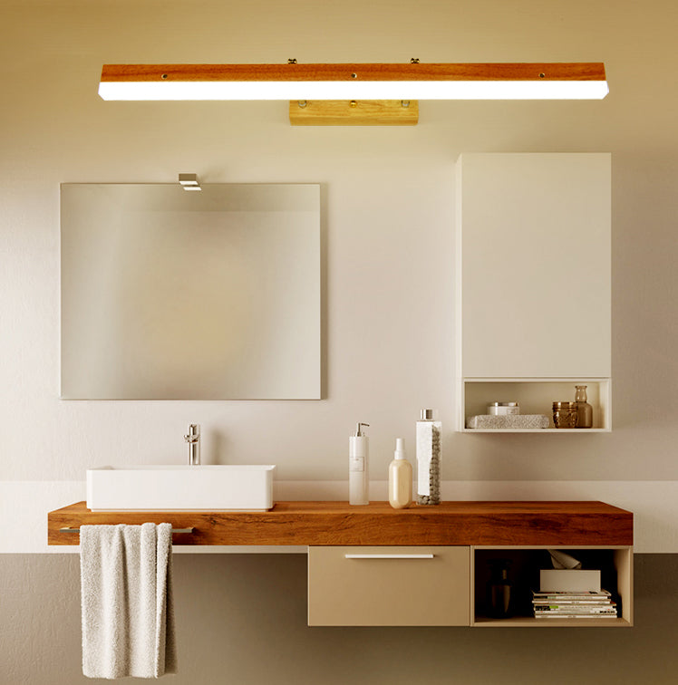 Contemporary Simplicity Linear Vanity Light Fixture Acrylic Wall Lighting Fixtures for Bathroom