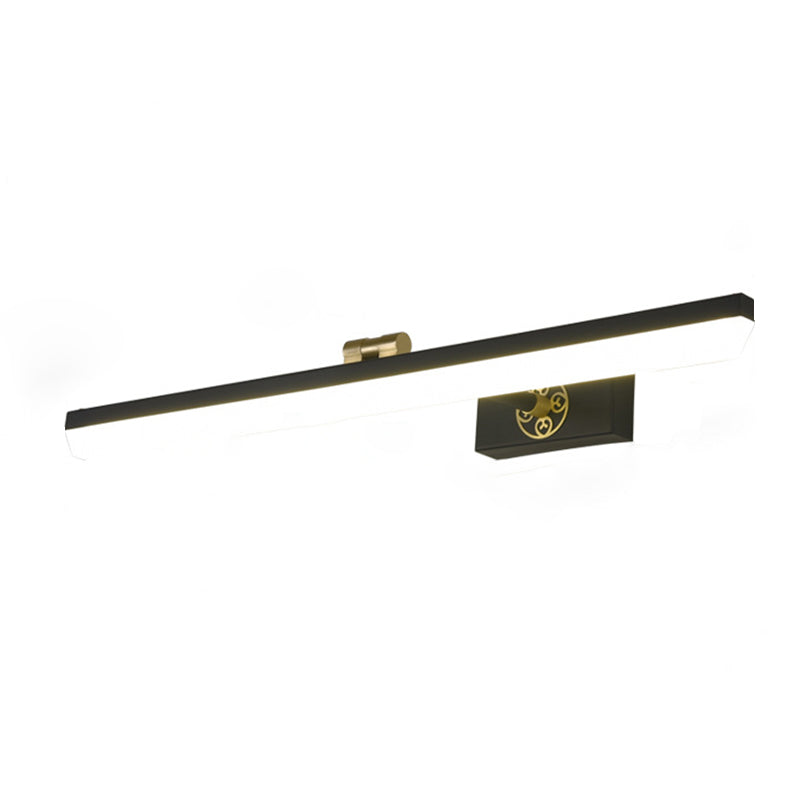 Modern Simplicity Elongated Vanity Light Fixture Acrylic Wall Lighting Fixtures for Bathroom