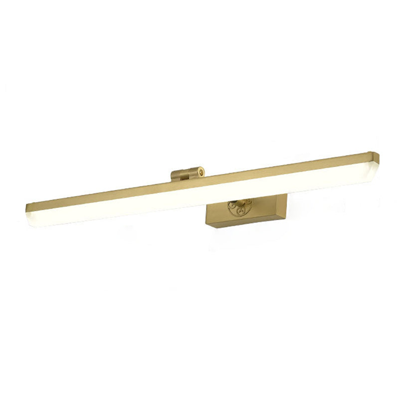 Modern Simplicity Elongated Vanity Light Fixture Acrylic Wall Lighting Fixtures for Bathroom
