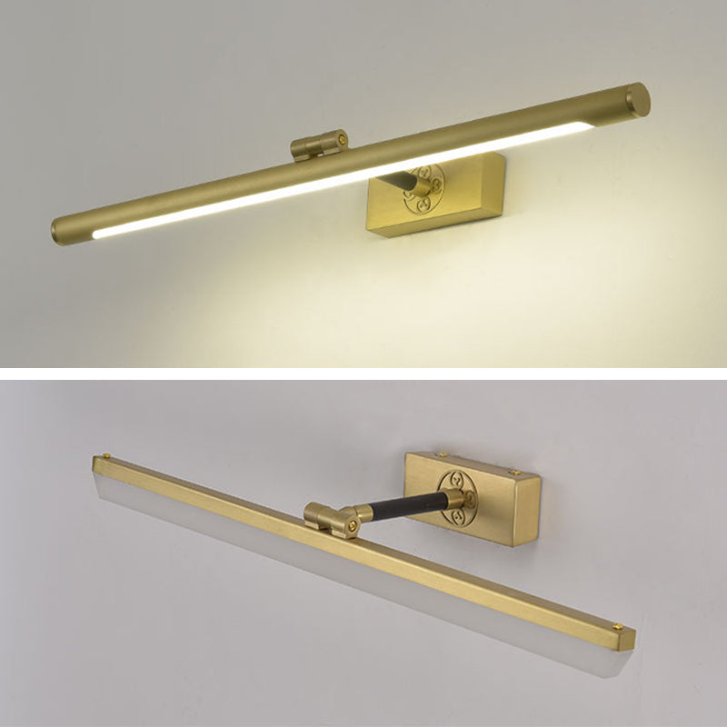 Modern Simplicity Elongated Vanity Light Fixture Acrylic Wall Lighting Fixtures for Bathroom
