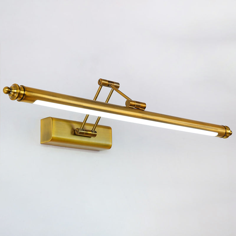 Moderne beknopte LED-lineaire wandkandelstok roestvrijstalen verstelbare wandlamp met plastic schaduw