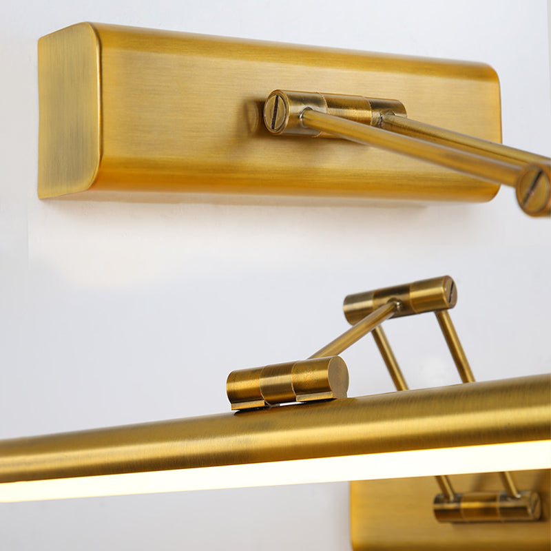 Moderne beknopte LED-lineaire wandkandelstok roestvrijstalen verstelbare wandlamp met plastic schaduw