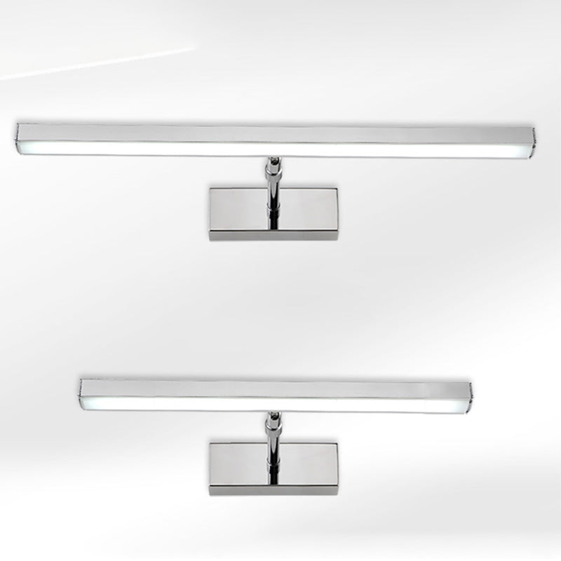 Stainless-Steel LED Wall Light in Modern Concise Style Aluminium Extendable Wall Sconce with Plastic Shade