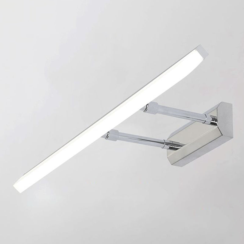 Aluminium LED Linear Wall Sconce in Modern Concise Style Stainless-Steel Extendable Wall Lamp with Acrylic Shade