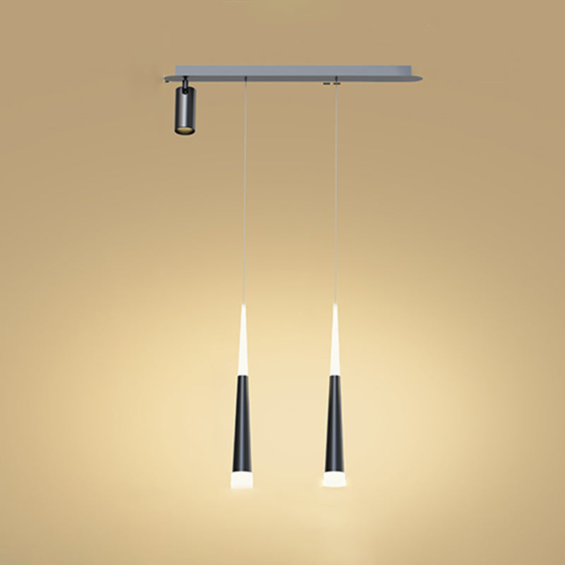 Luce isola a LED geometrica in ferro battuto nella moderna semplicità a sospensione acrilica Light per sala da pranzo