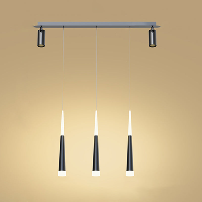 Luce isola a LED geometrica in ferro battuto nella moderna semplicità a sospensione acrilica Light per sala da pranzo