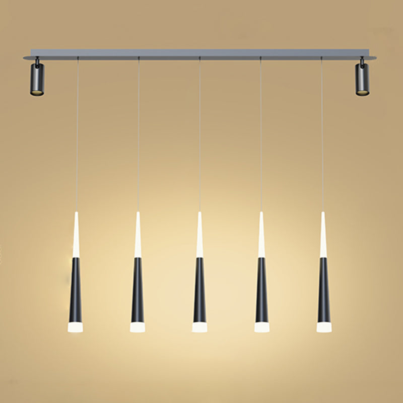 Luce isola a LED geometrica in ferro battuto nella moderna semplicità a sospensione acrilica Light per sala da pranzo