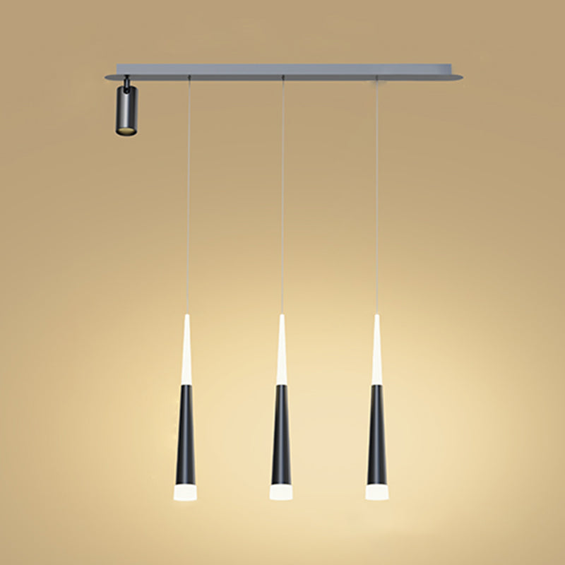 Luce isola a LED geometrica in ferro battuto nella moderna semplicità a sospensione acrilica Light per sala da pranzo