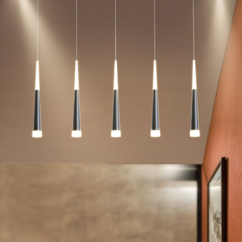 Luce isola a LED geometrica in ferro battuto nella moderna semplicità a sospensione acrilica Light per sala da pranzo