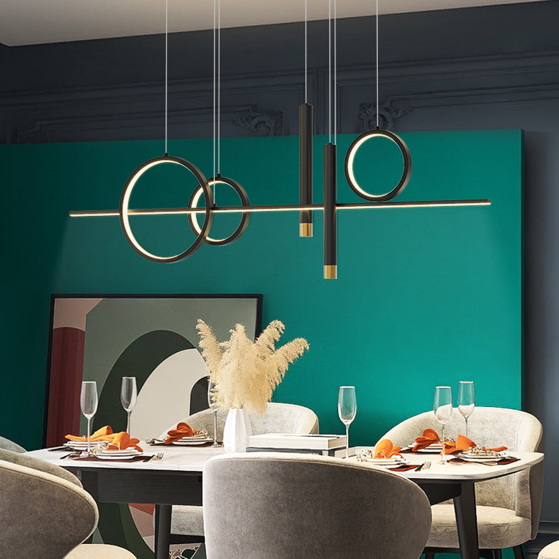 2 Spotlights Nuovi pendenti per isole moderni Lampada Lineare LED LED per sala da pranzo