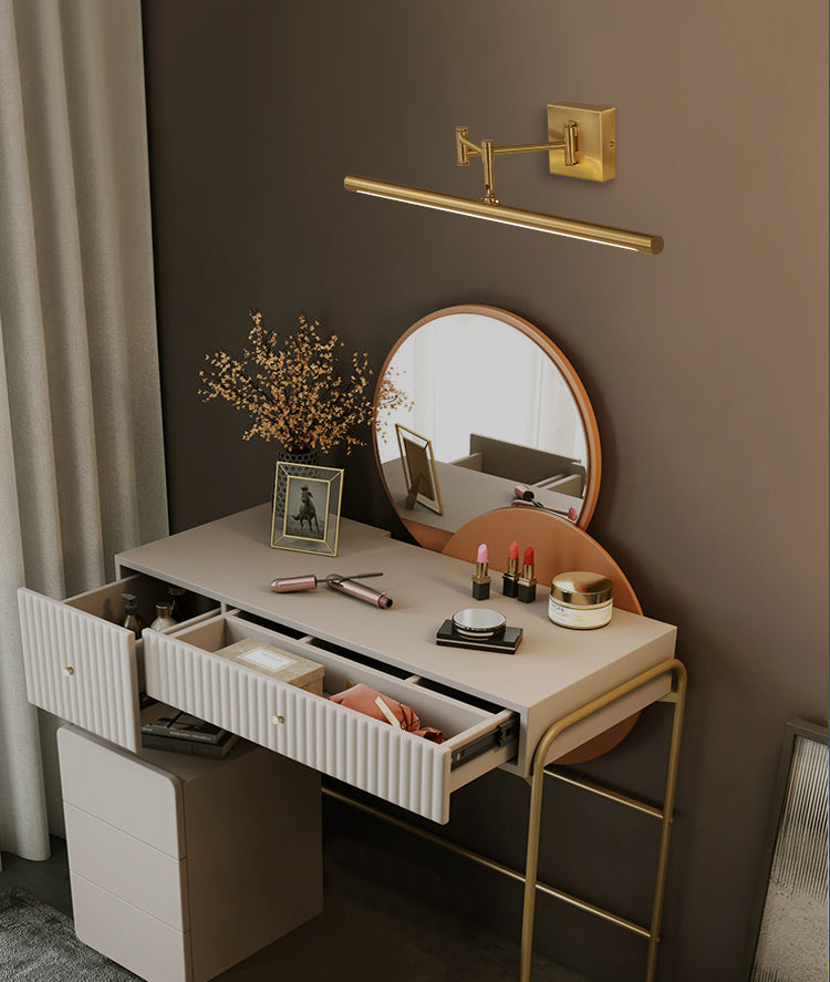 Luci da vanità montate in metallo allungato Luci da vanità moderne apparecchi per il bagno per il bagno