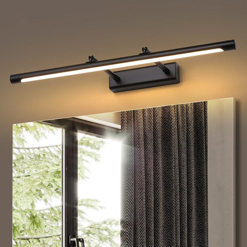 Streamlined Metal Wall Mounted Vanity Lights Modern Vanity Lighting Fixtures for Bathroom
