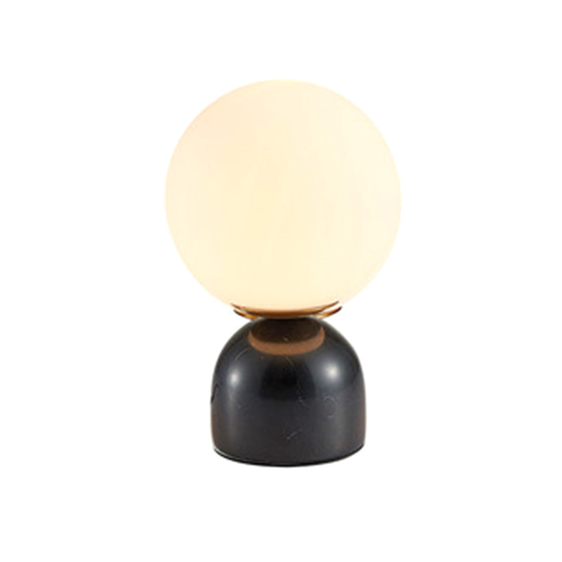 Minimalisme Marble base mini-table lampe nordique style blanc globe globe nuage table de nuit pour chambre à coucher