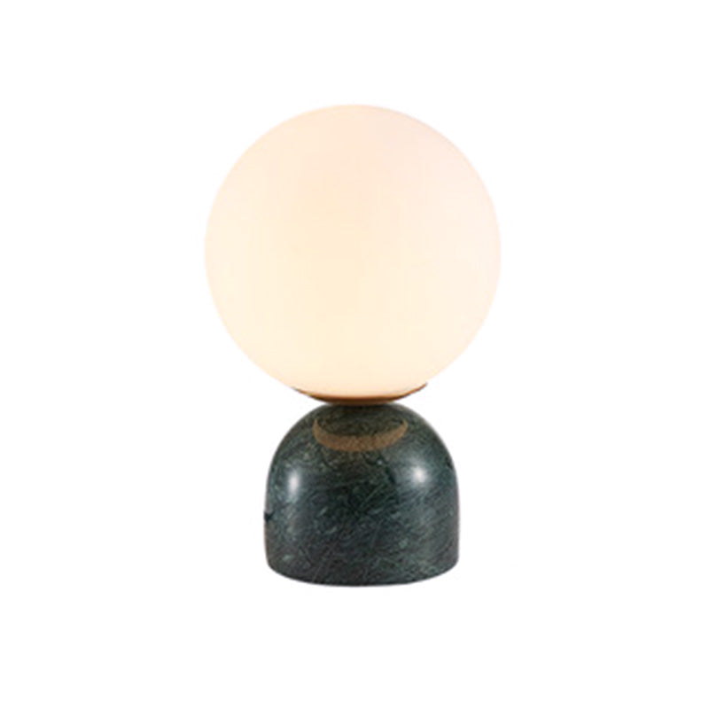 Minimalisme Marble base mini-table lampe nordique style blanc globe globe nuage table de nuit pour chambre à coucher