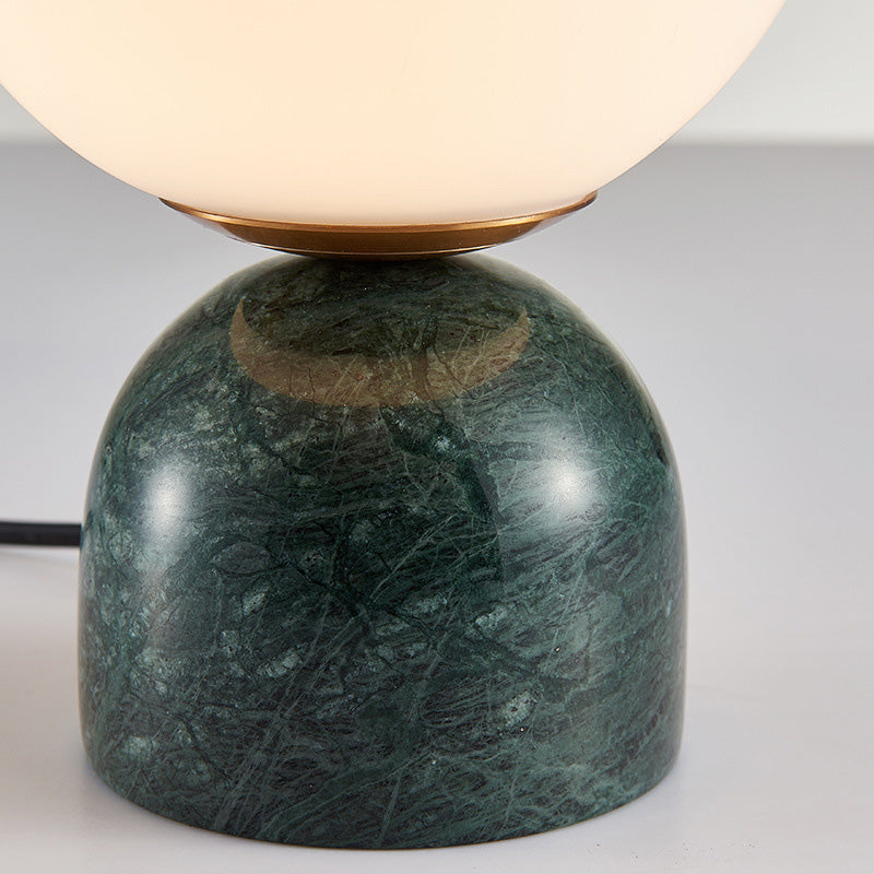 Minimalisme Marble base mini-table lampe nordique style blanc globe globe nuage table de nuit pour chambre à coucher