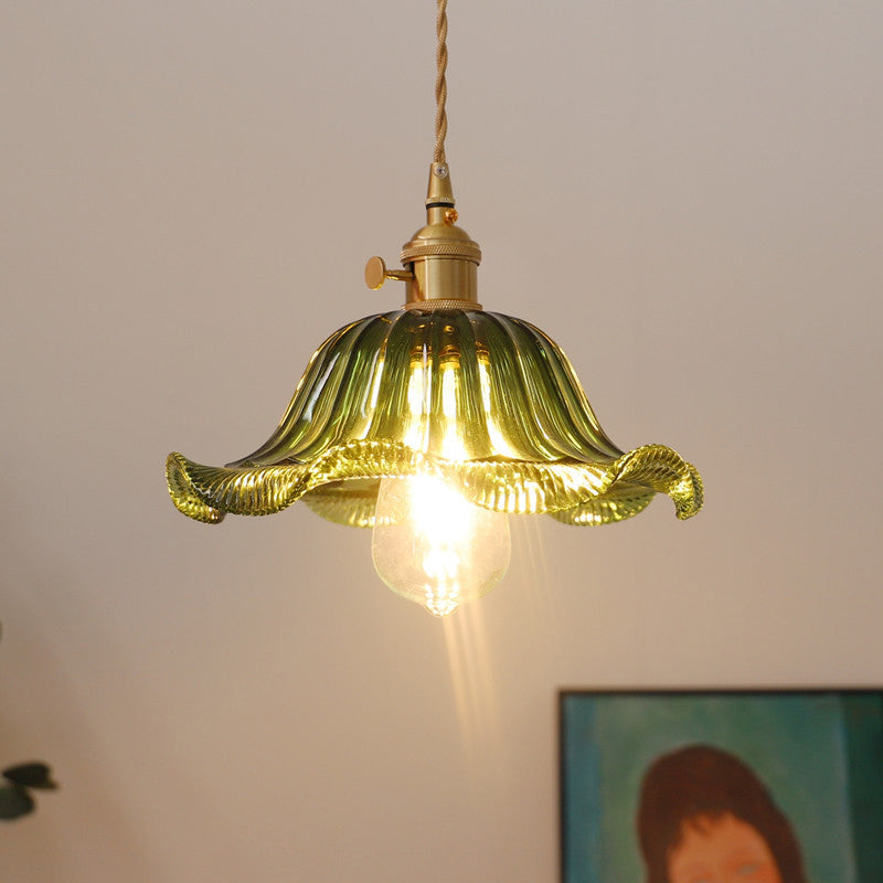 1 Light Glass Pendant Ceiling Lights Industrial Cone Pendant Ceiling Light for Dining Room