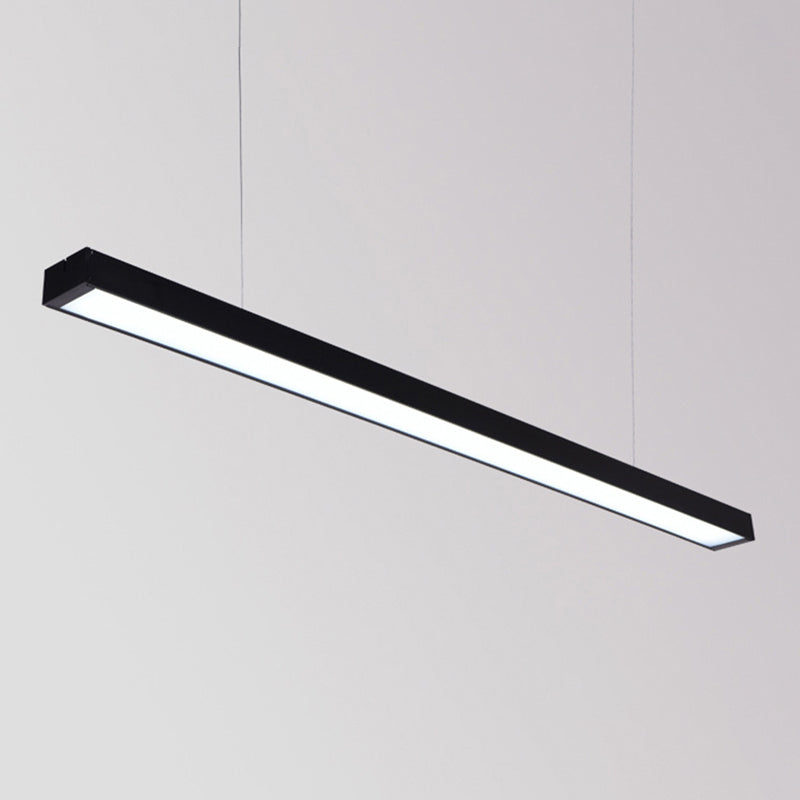 Luce del soffitto a sospensione di metallo rettangolare Modern Aione per l'illuminazione a sospensione per ufficio