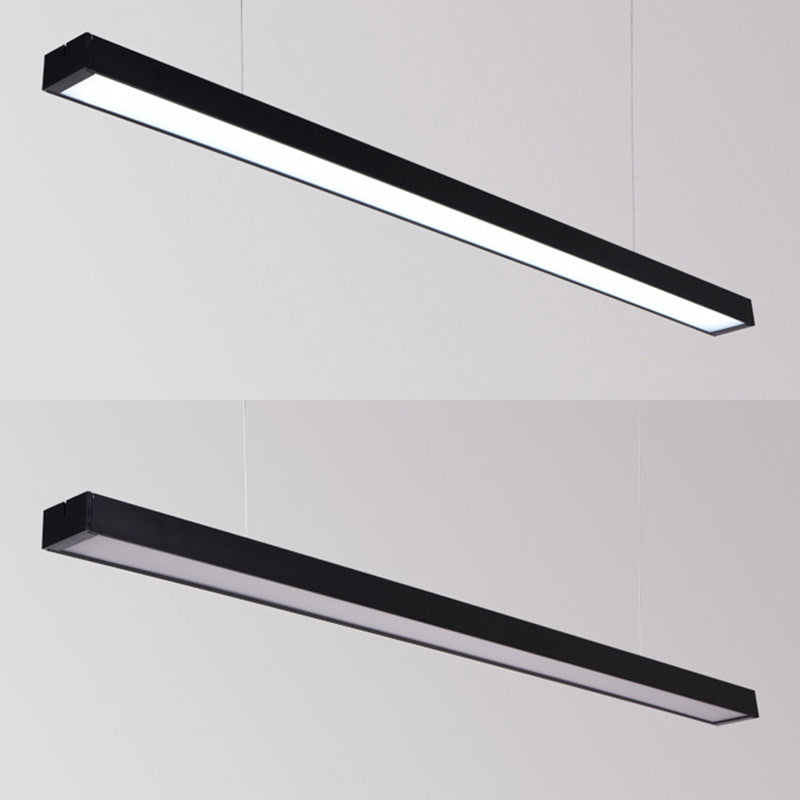 Luce del soffitto a sospensione di metallo rettangolare Modern Aione per l'illuminazione a sospensione per ufficio