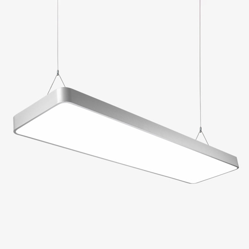 Rechthoekig metaalhangend plafondlicht Minimalistische hanglampverlichting voor kantoor