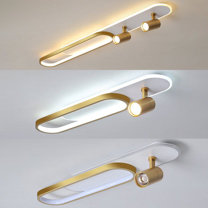 Ultra-thin Linear Flush Mount Metal LED New Modern Flush Ceiling Light for Hallway