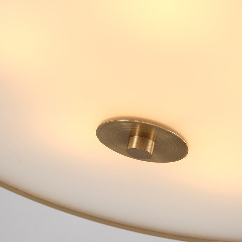 Glass Drum Flush Mount Ceiling Light Fixture Traditional Bedroom Flush Mount Lighting Fixtures