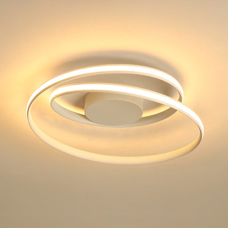 Metal Ribbon Flush Mount Ceiling Light Fixture Modern Living Room Flush Mount Lighting Fixtures